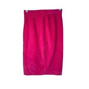 NWT DSQUARED2 Fuchsia corduroy midi skirt size 38/ US 2
